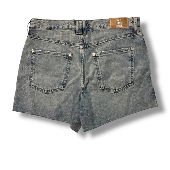 We The Free cut off Jean shorts Ivy Mid Rise Button Fly distressed Size 8/29 - Picture 8 of 11